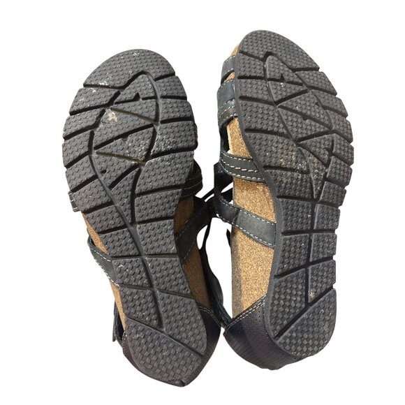 Earth Origins Black Lace-Up Gladiator Sandals Size 7M - Picture 5 of 6